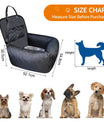 NOEIFEVO CA11 Asiento de coche para perros, cama central para asiento de perro, transportador portátil para perros, bolsa de viaje de seguridad para perros y gatos