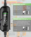 11KW EV Ladestation, 16A 3 Phase Typ 2 Mobile Ladegerät für Elektrofahrzeuge, CEE 16A Stecker, 5 Meter Kabel EVSE Wallbox