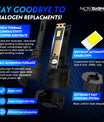 NOVSIGHT H1 Auto LED Scheinwerfer Kit 60W 13000LM 6500K Weiß (2Stück)