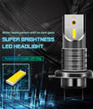 NOEIFEVO H7 LED Koplamp, 2PCS 55W 6000K 26000LM Auto LED Lamp