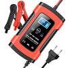 12V 6A Bil-Motorcykel Batterioplader, Intelligent Multifunktionel Reparation Batterioplader med Temperaturdetektion til Bly-Syre AGM Gel Dybcyklus Batterier.