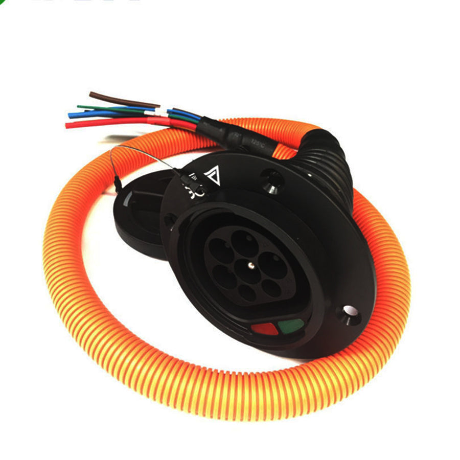 Type 2 charging socket for electric vehicles with 0.5m cable 16A 32A