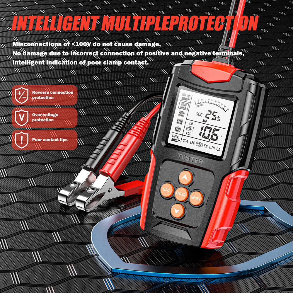 NOEIFEVO 12V 24V Bilbatteritestare & Generatorprovare – Digital lasttestare för personbilar, lastbilar, ATV & båtar – CCA bilbatterianalysator & laddkurvtestare