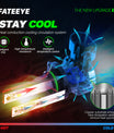 FATEEYE H7 LED Scheinwerfer Kit 10000LM 50W Fern/Abblendlicht 6500K Weiß Halogen(2Stück)