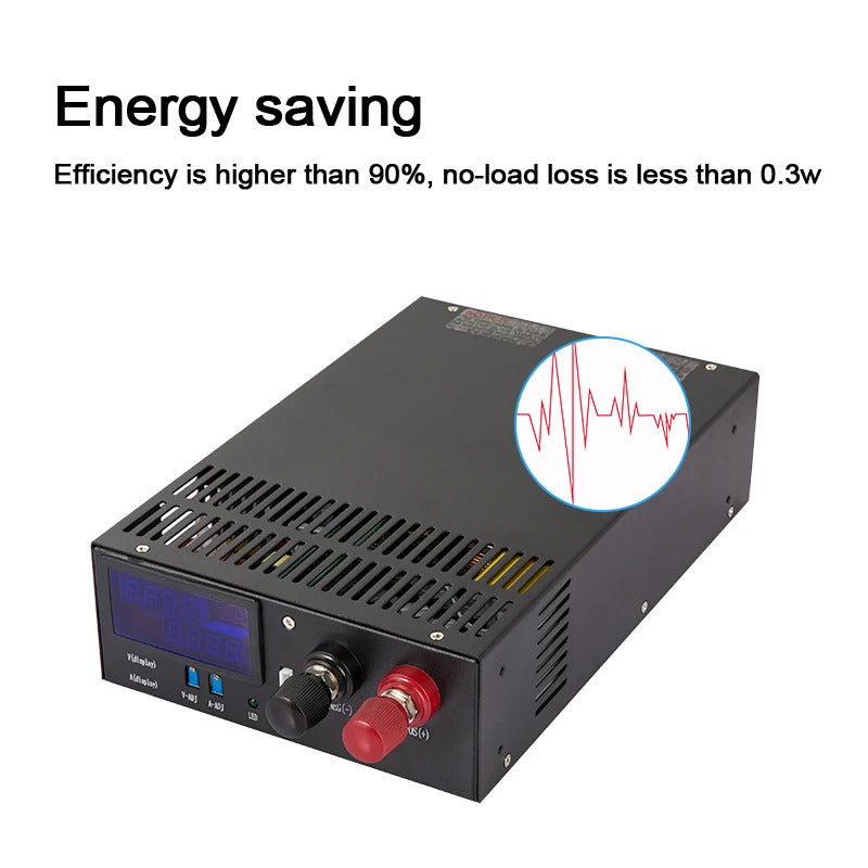 NOEIFEVO Caricabatterie Universale con Tensione Regolabile 12V 24V 36V 48V 60V 80V 110V, Corrente Regolabile 200A 125A 50A 27A, Carica CC/CV, Alimentazione ad Alta Corrente per Batterie Lithium Lipo LiFePO4 e al Piombo