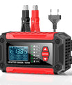2-i-1 bilbatteriladdare och testare, 12V bly-syra AGM LiFePO4 batteriladdare, fordonsladdare, intelligent batteritestare för bilar, lastbilar, motorcyklar och gräsklippare