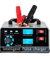 Caricabatterie intelligente 12V 30A / 24V 15A, caricabatterie per auto con funzione di mantenimento e riparazione a impulsi intelligenti per auto, camion, barca e moto
