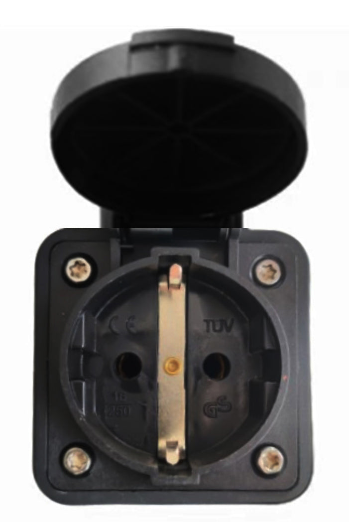 Noeifevo C2 Type2 Stekker naar Schuko Socket Adapter, 16A 1 Fase EV Adapter om stroom te krijgen van EV laadstation