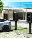 NOEIFEVO Wallbox Wetterschutz,Ladebox für EV-Ladegeräte – Diebstahlsichere Schutzbox für Ladestationen, Regenschutz UV,Mit Zahlenschloss und Schlüssel