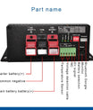 NOEIFEVO 12V 30A DC na DC Inteligentna ładowarka ze wzmacniaczem, obsługa aplikacji Bluetooth, do baterii LiFePO4, baterii litowej, kwasu ołowiowego AGM