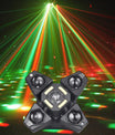 60W 4 Arm Partyleuchte, RGBW-LED-Bühnenleuchte mit Fernbedienung/DMX-Steuerung, Discolichter für Hochzeiten, Partys, KTVs, Clubs und Bars