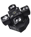 90W RGB LED Beam Moving Head Partylicht, Rot-Grüner Laser mit weißem Blitzlicht, DMX512 & Sound-to-Light Steuerung für DJ-Partys
