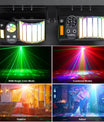 40W LED Partylicht, Bee's Eye 5-in-1-Effektlicht, RGB-Stroboskoplichtprojektor mit verschiedenen Mustern für Bühnenbeleuchtung für DJs, Discos, Partys und Hochzeiten