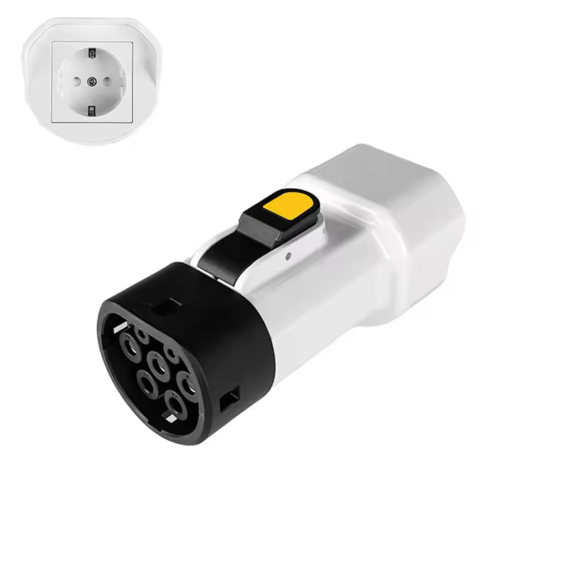 NOEIFEVO Type 2 V2L-ontlaadadapter, elektrische voertuig 16 A ontlaadschuko stopcontact voor buiten, compatibel met Jaecoo 7 PHEV/Geely EX5/Renault/Nammi