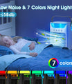 Mobiele airconditioner, 700 ml mini-airconditioner, draagbare mobiele airconditioner 4 in 1 met USB, met timer van 2/4/6 uur, 3 snelheden en 2 mistmodi, 7 kleuren, mini-luchtkoeler voor thuis, op kantoor