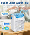 Mobiele airconditioner, 700 ml mini-airconditioner, draagbare mobiele airconditioner 4 in 1 met USB, met timer van 2/4/6 uur, 3 snelheden en 2 mistmodi, 7 kleuren, mini-luchtkoeler voor thuis, op kantoor