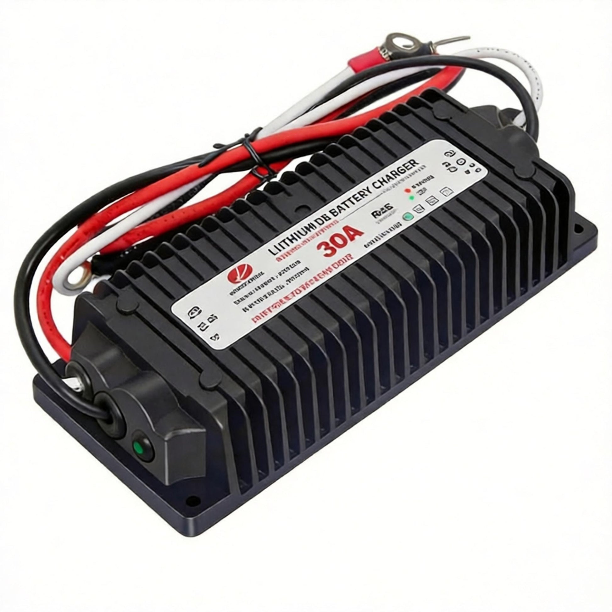 NOEIFEVO Waterdichte DC 10-36V naar 14,6V/29,2V/43,8V LiFePO4-lithiumbatterijlader voor campers, boten, auto's en dual-batterij-energieopslagsystemen