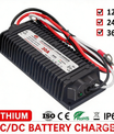 NOEIFEVO Waterdichte DC 10-36V naar 14,6V/29,2V/43,8V LiFePO4-lithiumbatterijlader voor campers, boten, auto's en dual-batterij-energieopslagsystemen