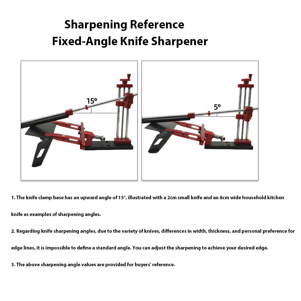 NOEIFEVO 360° Sistema girevole flip per coltelli con angolo fisso - Set professionale per affilare coltelli con pietre per affilare - Strumento per il supporto degli utensili da affilatura