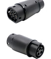 Type 1 naar Type 2 EV-opladeradapter, omvormer voor Type 1 EV-oplader om Type 2 auto op te laden. 